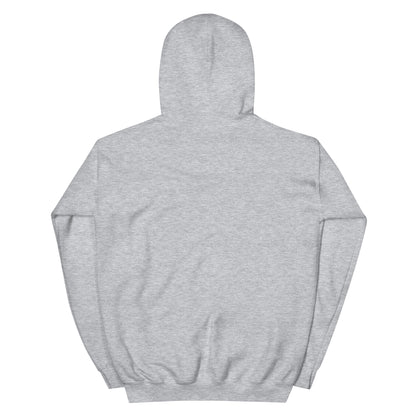Sweat gris clair Amor Fati à capuche, vue de dos