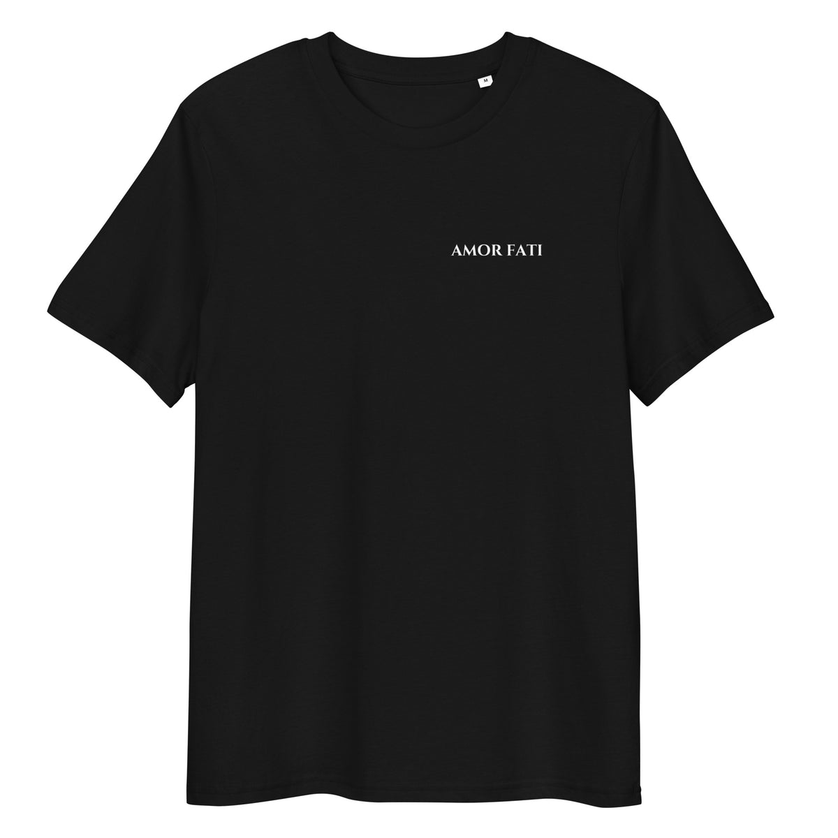 T-shirt Amor Fati en coton biologique GOTS, vue de face